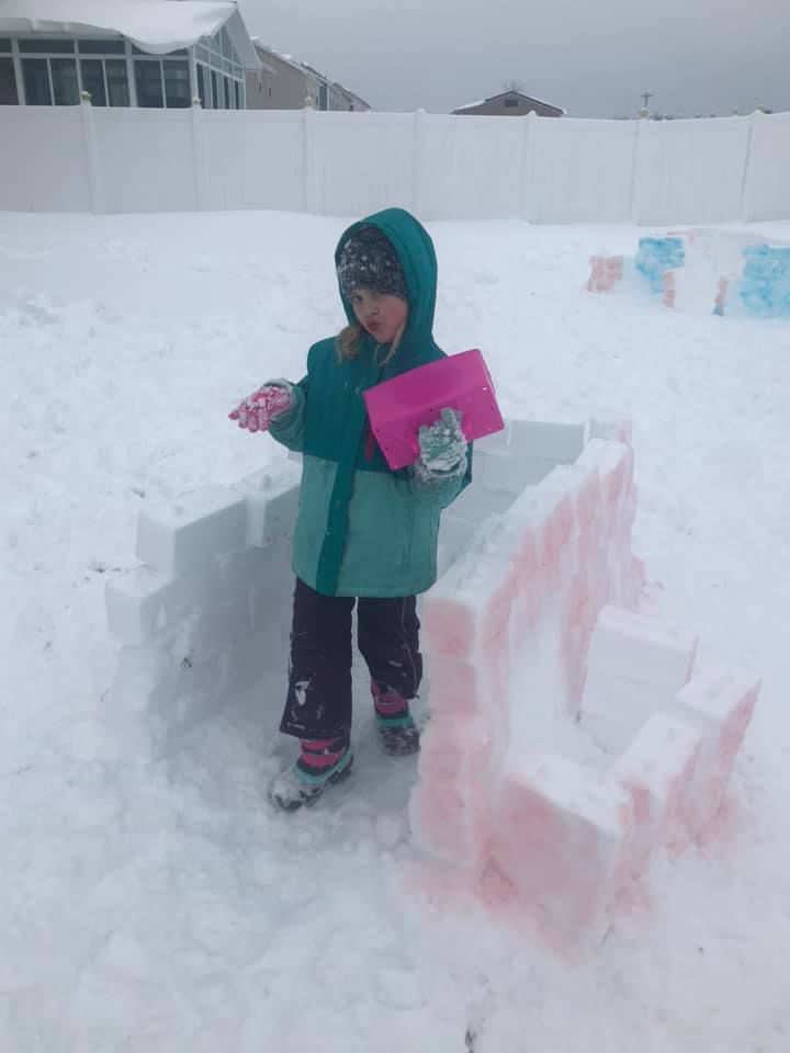 Snow fort!